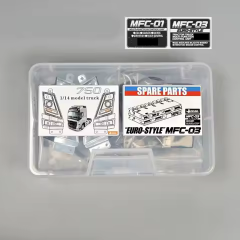 JUWUBA 1:14th Scale 4 In 1 Light Set Lamp System MFC-03 01 for Tamiya RC Truck Tipper VOLVO FH16 750