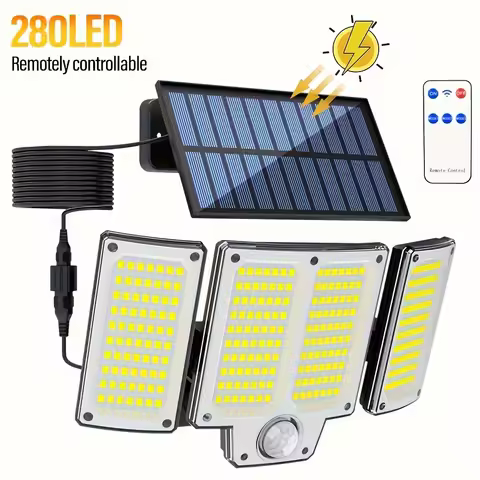 234/280 LED Solar Lights 3 Working Modes Super Bright Motion Sensor Lamp Outdoor IP65 Waterproof Flo