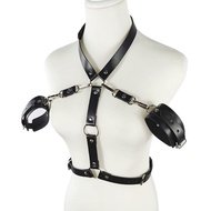 Sm Leather Clothes Belt Supplies Bdsm Shapewear Womens Back Cuff Clothes Backhand