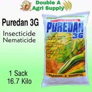 Puredan 3G / Puradan / Furadan / Carbofuran Insecticide / Nematicide 1 Sack (16.7 Kilo)