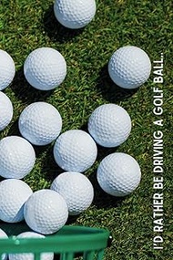 'I'd Rather Be Driving A Golf Ball 2' Journal/Notebook: 333 Pages w/ Design On Each Page - 6' x 9' I