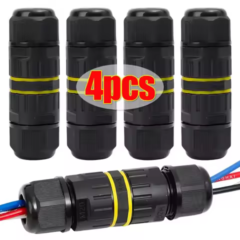 2/3/4Pin Waterproof Electrical Cable Connector Electric Junction Box Wire Quick Connection Box For L