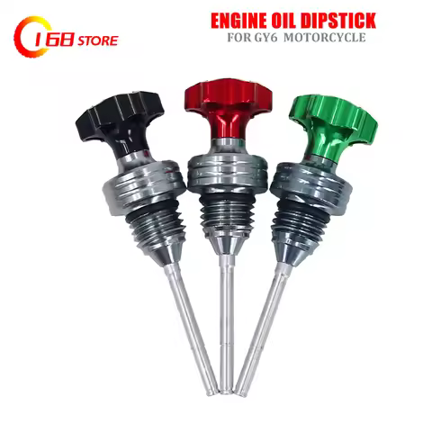 Motorcycle Engine Oil Dipstick Filler Cap Plug for GY6 BWS 125CC CNC Aluminum Alloy Oil Dipstick Mot