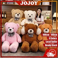 JOJOY 100/120/140cm Teddy Bear Giant Teddy Bear Besar Patung Beruang Murah Plushie Soft Toy  Cute Do