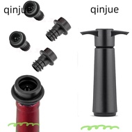 QINJUE Wine Saver Pump, with 10 Vacuum Stoppers Reusable Wine Preserver, Practical Black Easy to Use Plastic Bottle Sealer Wine Bottles