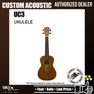Custom Acoustic UC3 Concert Ukulele/ Hawaii guitar Wood (UC3)