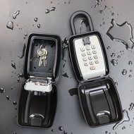 Key Safety Box 9-Digit Push-Button Combination Lock Outdoor Key Storage Box Resettable Code Key Safe Box Waterproof Safs Deposit