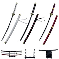 3-PC 41'' Anime Cosplay Enma Zoro Sword Yama Cosplay Long Shusui Swords Authentic Samurai Katana Swo