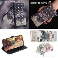 Painted Flip Leather Magnetic Case For Xiaomi Redmi Note 11T Pro Plus 11E 11S NOTE 11 PRO Plus 4G 5G