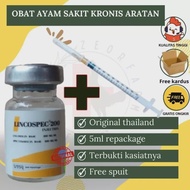 obat ayam aratan lincospec original Thailand repakage 10ml zeorfarm