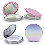 Portable Loose Powder Makeup Powder Case Compact Container with Mirror Empty Reusable Containers