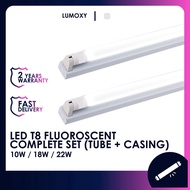 LMY_ LED Fluorescent T8 4Ft Set Light Lampu Kalimantang Panjang Casing Wall Ceiling Lighting Mentol Siling Dinding Rumah
