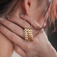 PRIDE 系列 - 無色彩虹 * LGBT 遊行 彩虹 黃銅 耳針 耳環