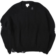 KAMIYA 24AW Super Repair Knit Pullover G13PO058 L BLACK เสื้อถัก/เสื้อสเวตเตอร์ MYne MAISON MIHARA Y