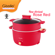 Giselle Multi-function 4L Electric Hot Pot Cooker with ceramic inner pot - comes with steamer (1000W