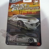 Hotwheels 1995 Mitsubishi Eclipse Silver Series