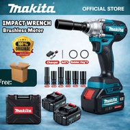MAKITA Cordless Impact Wrench Heavy Duty Electric Impact Driver Mesin Buka Tayar 冲击扳手