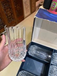 法國 🇫🇷Cristal d'Arques 品牌的 Longchamp 水晶玻璃杯。 一盒6隻。24% 鉛水晶 (Genuine Lead Crystal)，以其高光澤度和清晰度聞名。 法國製造🇫🇷 