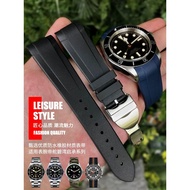 With Label Suitable for tudor tudor Rubber Watch Strap Qicheng Biwan Bronze Junyu Small Bronze Flowe