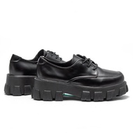 Docmart Women's Lace-Up Shoes, Black Oxford Shoes, Women's Work Shoes, Casual Shoes