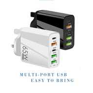 PD 65W type-c Charger 5V4A 2PD+3USB Multi-Port Adapter FOR Xiaomi FOR iPhone pd Fast Charging Head A