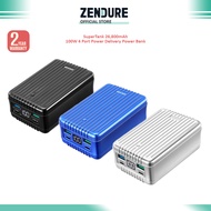 Zendure SuperTank 26800mAh 100W 4-Ports Power Delivery Power Bank Portable Laptop Charger, MacBook, iPad Pro, Switch