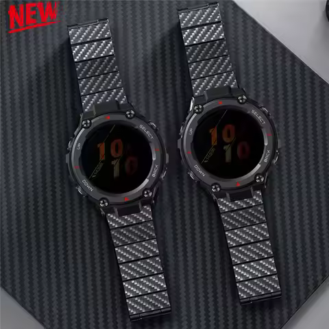 Carbon Fiber watchband for Amazfit watch T-rex 3/2/ultra Bracelet for Amazfit Watch T-Rex/T Rex Pro 