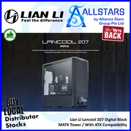 Lian Li Lancool 207 Digital (Black) MATX Tower Chassis / 2x140mm ARGB fans / 2x120mm fans (Warranty 