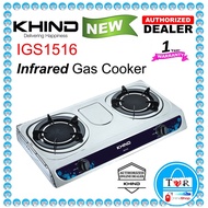 KHIND IGS1516 INFRARED DOUBLE Gas Stove Dapur Gas