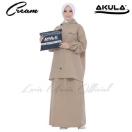 JAS HUJAN AKULA RAINCOAT SETELAN BAJU CELANA BAHAN PVC TEBAL LENTUR ANTI REMBES ORIGINAL