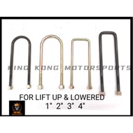 4X4 BLOCK U BRACKET BOLT FOR LIFT UP & LOWERED 1" 2'' 3'' 4'' USE HILUX RANGER NAVARA DMAX TRITON CO
