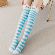 Womens Fuzzy Socks Slipper Winter Fluffy Comfy Cozy Socks Cabin Warm Home Socks Cute Knee High Socks