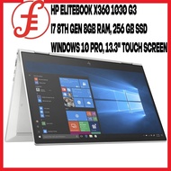 HP Elitebook x360 1030 G3 Intel Core i7 8th Gen 8GB RAM, 256 GB SSD, Windows 10 Pro, 13.3" Touch Screen LAPTOP. REFURBIS