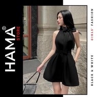 HAMA STORE H39 short jumpsuit - Detachable bow can be mixed in 3 styles as shown