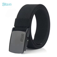 Bitzen COD Ikat Pinggang Pria Nylon Canvas Sabuk Berkualitas Premium