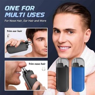 Electric Nose Hair Shaving Tool Dual-Edge Blades Professional Nose Trimmer Portable USB Charging for