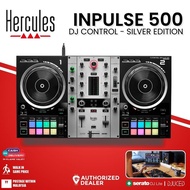 Hercules DJ DJControl Inpulse 500 2-channel DJ Controller with Bag - Silver Edition