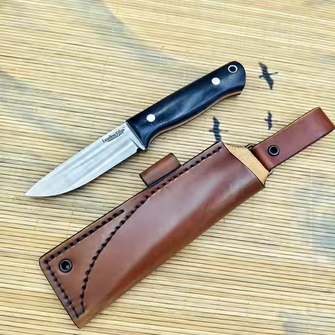 Nordic EDC Outdoor Camping 14c28n Fixed Blade Knife Micarta Handle Wild Survival Fishing Tool Fruit 