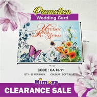 [Ready Stock] 50Pcs Wedding Card (CA 10-07 - CA 10-12)