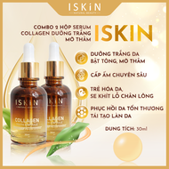 Combo 2 Hộp Serum Collagen Dưỡng Trắng Da Mờ Thâm Cấp Ẩm Trẻ Hóa Da Và Chống Nắng ISKIN Collagen You