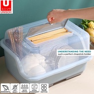 UNISOH Dish Rack Dish Drainer Kitchen Organizer with Cover