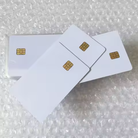 Free shipping 100 pcs Blank PVC SLE-4442 IC card/ISO7816-3 SiM Contact card / SLE4442 smart card