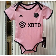 2023 Inter Miami home pink baby football jumpsuit