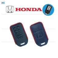【Ready Stock】100% Genuine Leather Key Cover For Honda Civic FC-4 Bottons