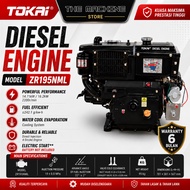 TOKAI ZR195NML Diesel Engine Water-Cooled 12HP Electric Start | Bare Engine | Heavy Duty