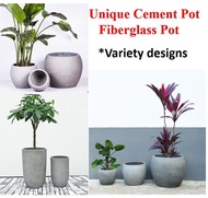 [Cement pot 7-8] plant pot planter box Cement Plant Pot Flower pot Indoor Outdoor Big Plant Garden