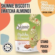 SKINNIE Biscotti: Matcha Almond Biscotti 100G (Stand Pouch)