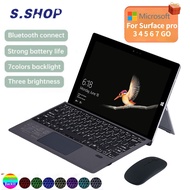 Keyboard For crosoft Surface Pro 3 4 5 6 7 Go 1 2 3 Backlit Keyboard With Trackpad Magnetic Keyboard