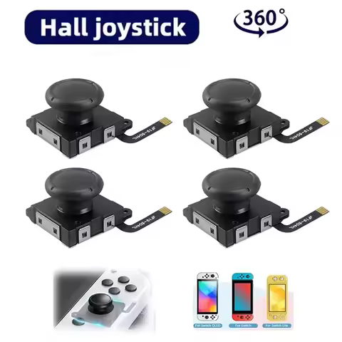 2 Pcs For Nintendo Switch/Lite/OLED Joycon Analog Stick No Drifting Hall Electromagnetic Switch Joys