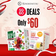 [SG60 For You] Kinohimitsu Daily Cleanse & Digest Bundle (Detox Enzyme 30's + Cleanse & Shape 7's)
